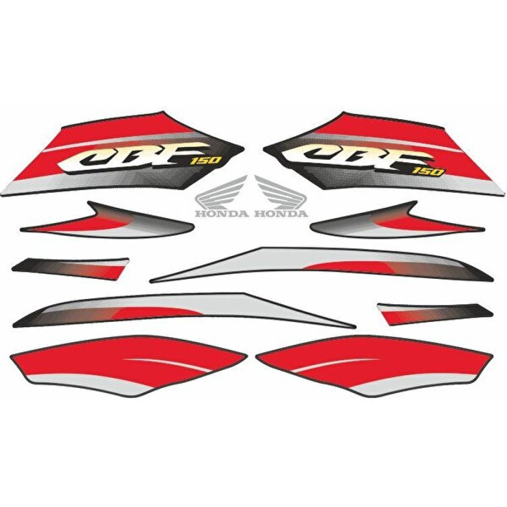 SKM Honda Cbf Uyumlu 150 Stıcker Setı Siyah 002 Motorsiklet Aksesuarları Fiyatı