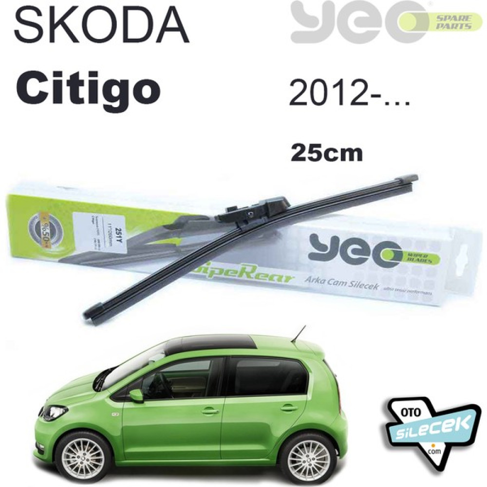 Skoda Citigo Arka Silecek 2012-.. Yeo Wiperear Oto Silecekleri Fiyatı