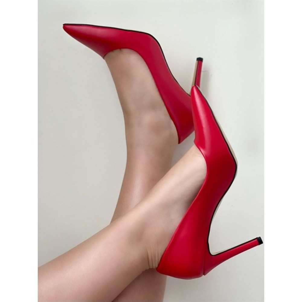 Skopjeshoes Kırmızı Kadın Ince Topuk Stiletto Ayakkabı Topuklu Ayakkabı Fiyatı