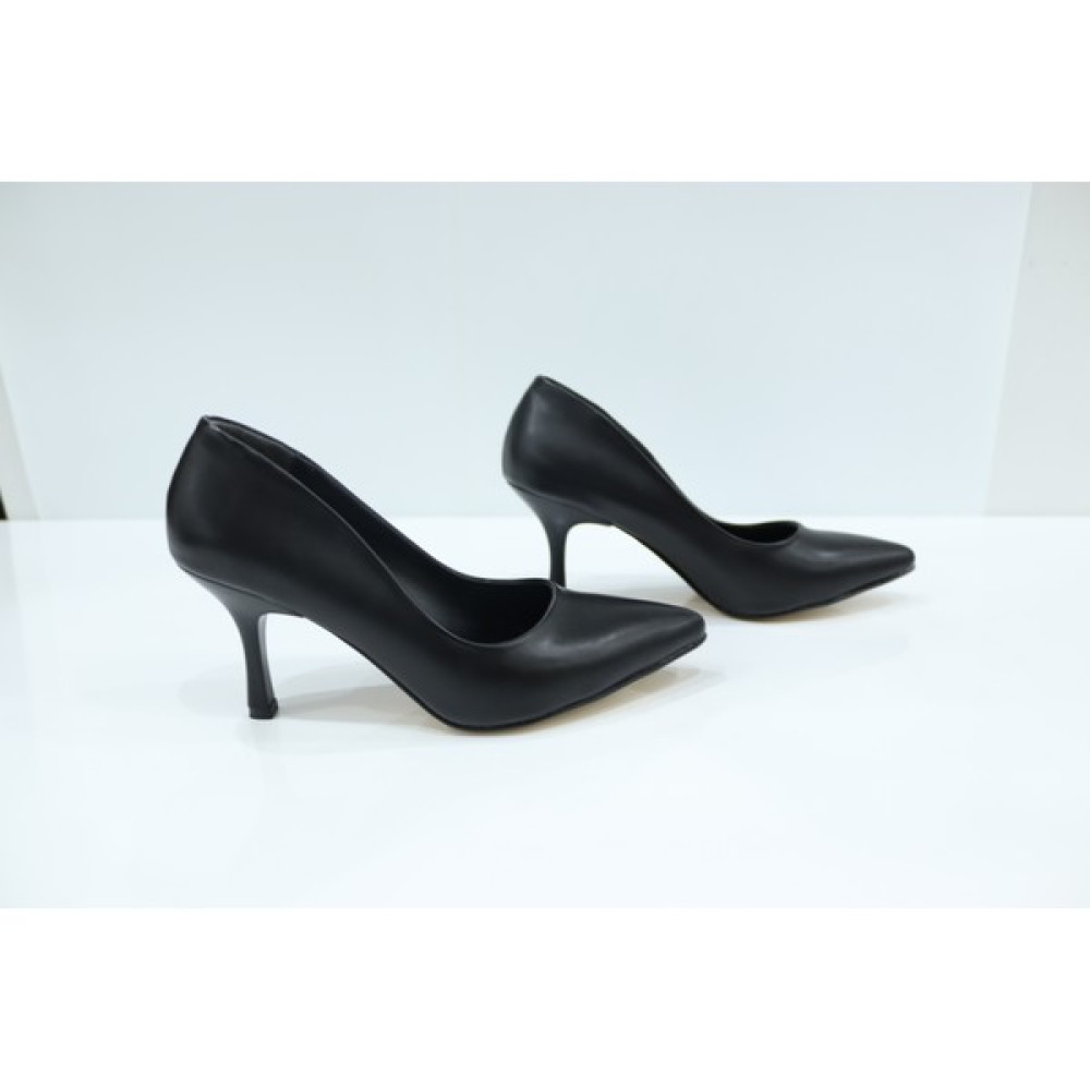 Skopjeshoes Siyah Cilt Ince Topuk Stiletto Kadın Ayakkabı Topuklu Ayakkabı Fiyatı