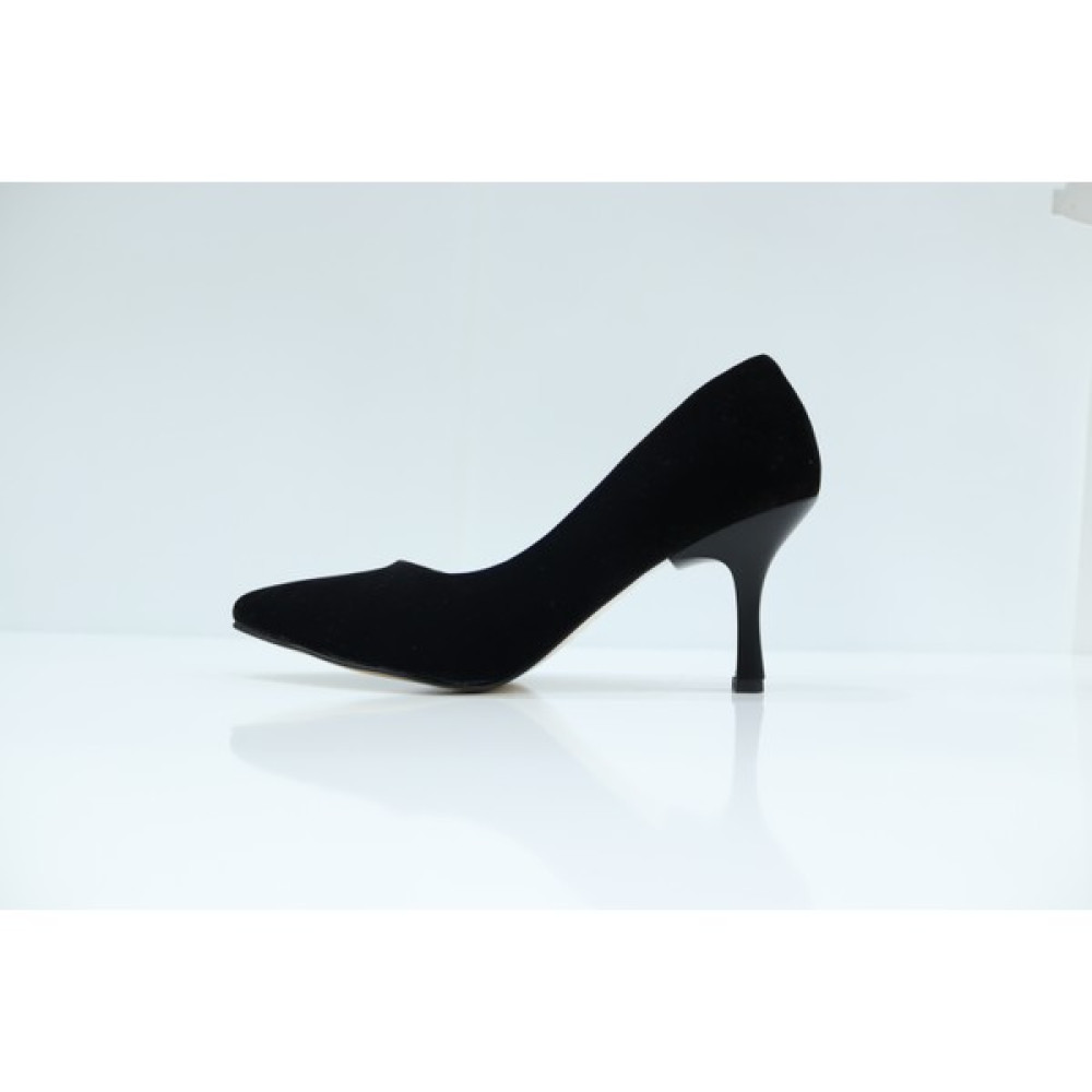 Skopjeshoes Siyah Süet Ince Topuklu Stiletto Kadın Ayakkabı Topuklu Ayakkabı Fiyatı