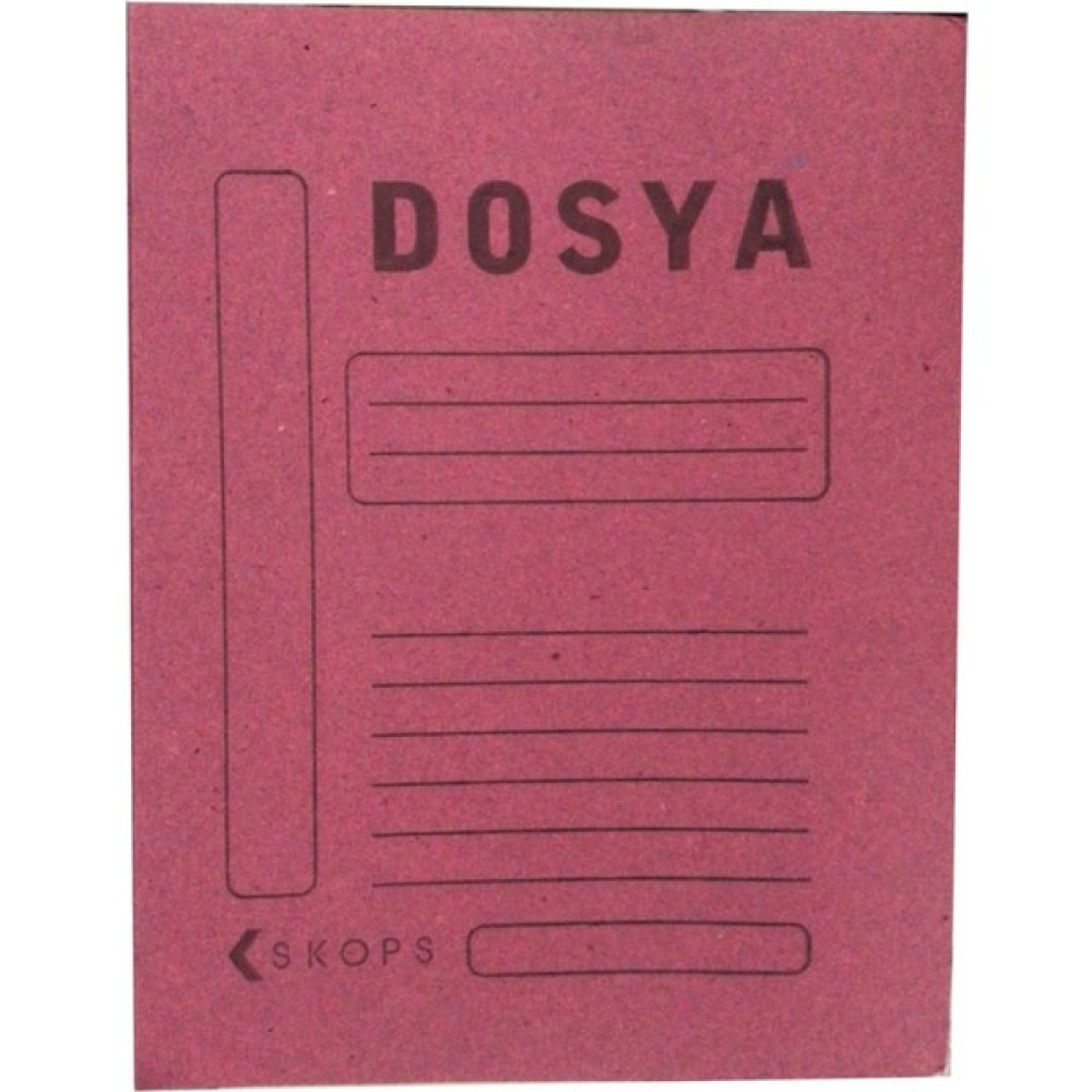 Skops Tam Kapak Dosya Karton Pembe 1 Paket 50 Adet Dosya Fiyatı