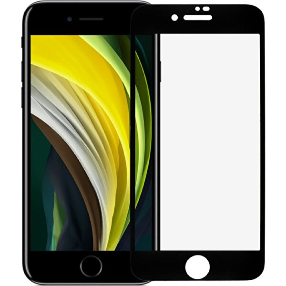SKV Mobile Apple iPhone Se 2020 Tam Ekran Koruyucu Kırılmaz Cam - Siyah Cep Telefonu Ekran Koruyucusu Fiyatı