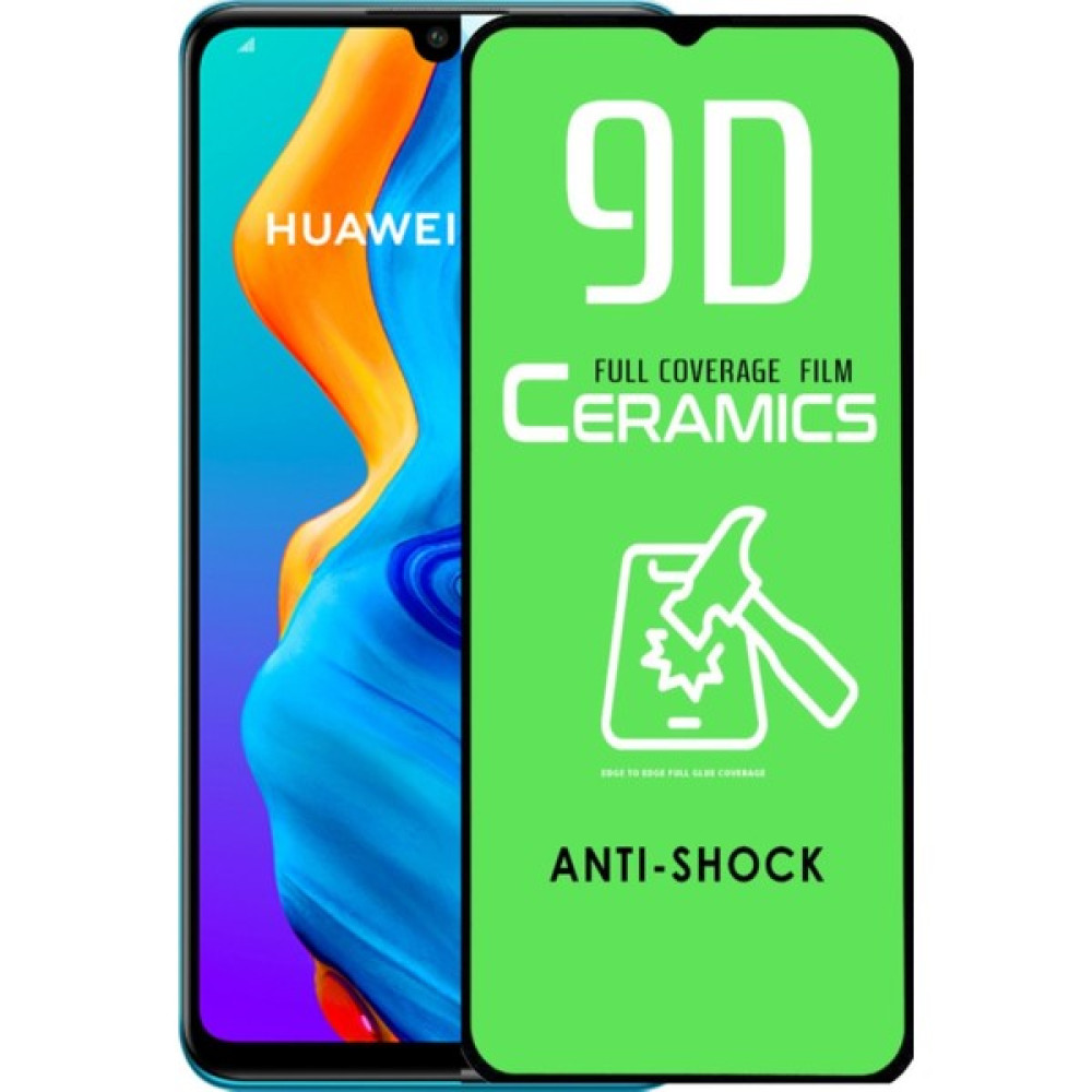 SKV Mobile Huawei P30 Lite Seramik Esnek Tam Ekran Koruyucu Kırılmaz Cam - Siyah Cep Telefonu Ekran Koruyucusu Fiyatı