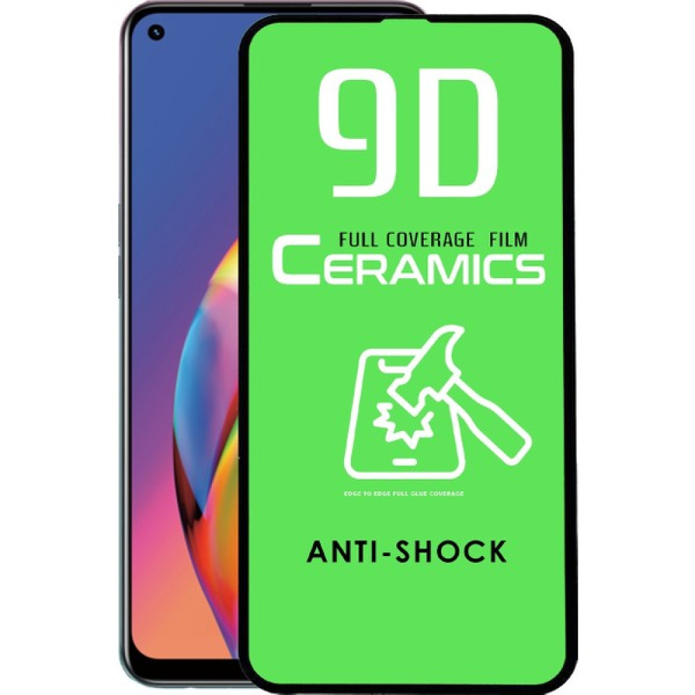 SKV Mobile Oppo Reno 5 Lite Seramik Esnek Tam Ekran Koruyucu Kırılmaz Cam - Siyah Cep Telefonu Ekran Koruyucusu Fiyatı