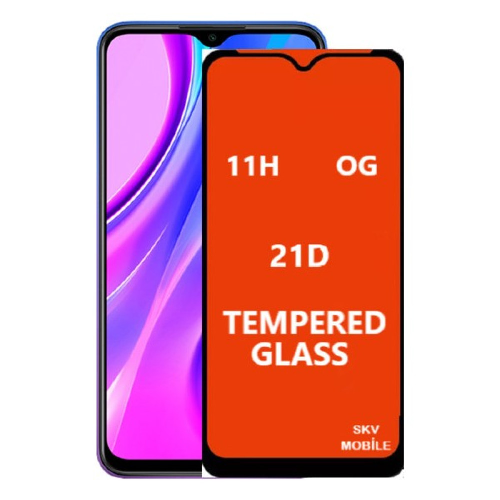 SKV Mobile Xiaomi Redmi 9 Tam Ekran Koruyucu Kırılmaz Cam - Siyah Cep Telefonu Ekran Koruyucusu Fiyatı