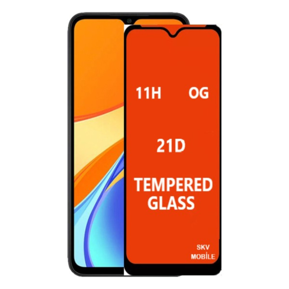 SKV Mobile Xiaomi Redmi 9c Tam Ekran Koruyucu Kırılmaz Cam - Siyah Cep Telefonu Ekran Koruyucusu Fiyatı