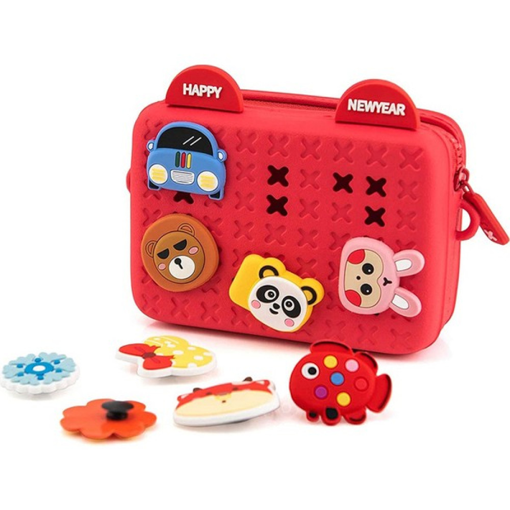 Skyzeda Küçük Kız Eva Crossbody Çanta (Yurt Dışından) - Kırmızı Bebek-Çocuk Odası Fiyatı