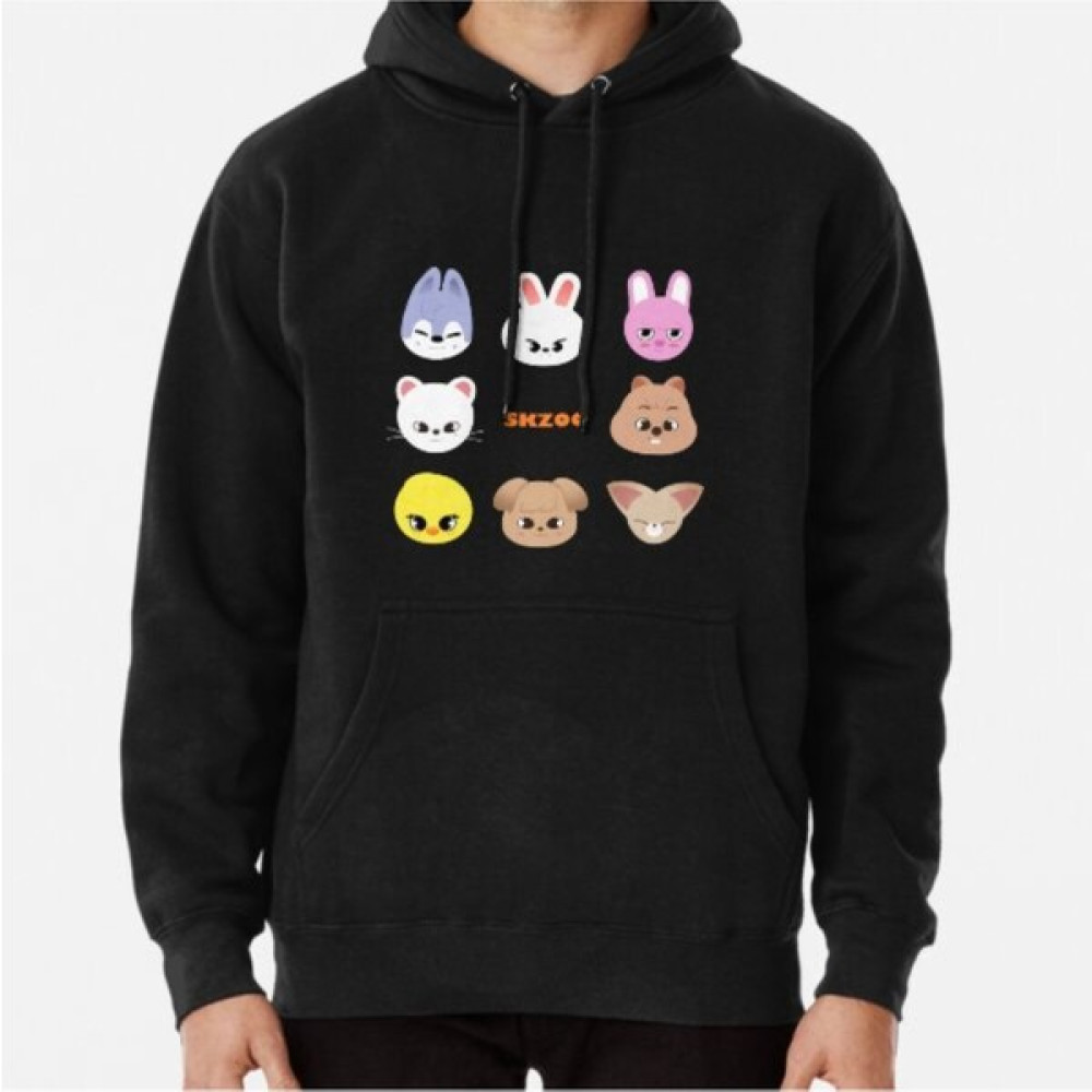 Skzoo Stray Kids Baskılı Sweatshirt Hoodie Erkek Sweatshirt Fiyatı