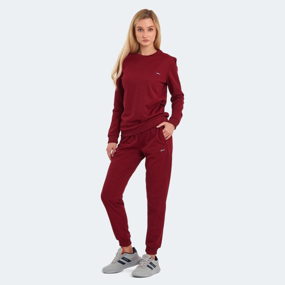 Slazenger Bordo Olında Ktn Kadın Eşofman Takım Erkek Eşofman Fiyatı