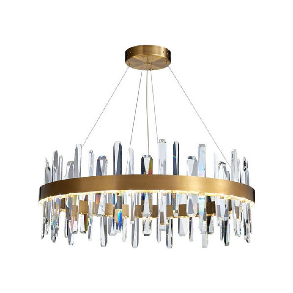 SLD 60 cm Işık Lüks Kristal Avize, LED 30 W Basit Yemek Odası ve Oturma Odası Kristal Lamba, Villa Yatak Odası Merdiven Boşluğu Net Kırmızı Lamba (... Avize Fiyatı