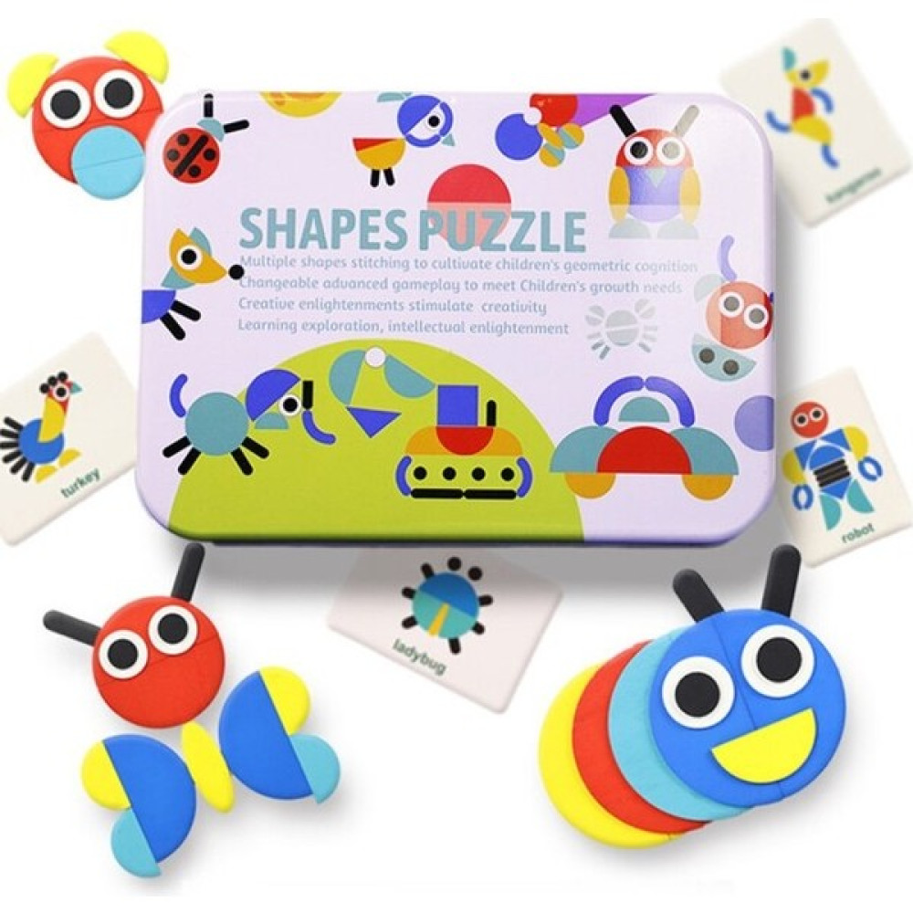 SLD Hayvan Şekli 3D Puzzle Kurulu Çocuk Ahşap Oyuncaklar Çocuklar Bilişsel Renk Öğrenme Oyuncak Interaktif Oyun Bebek Eğitici Oyuncaklar | Bloklar Eğitici Oyuncak Fiyatı