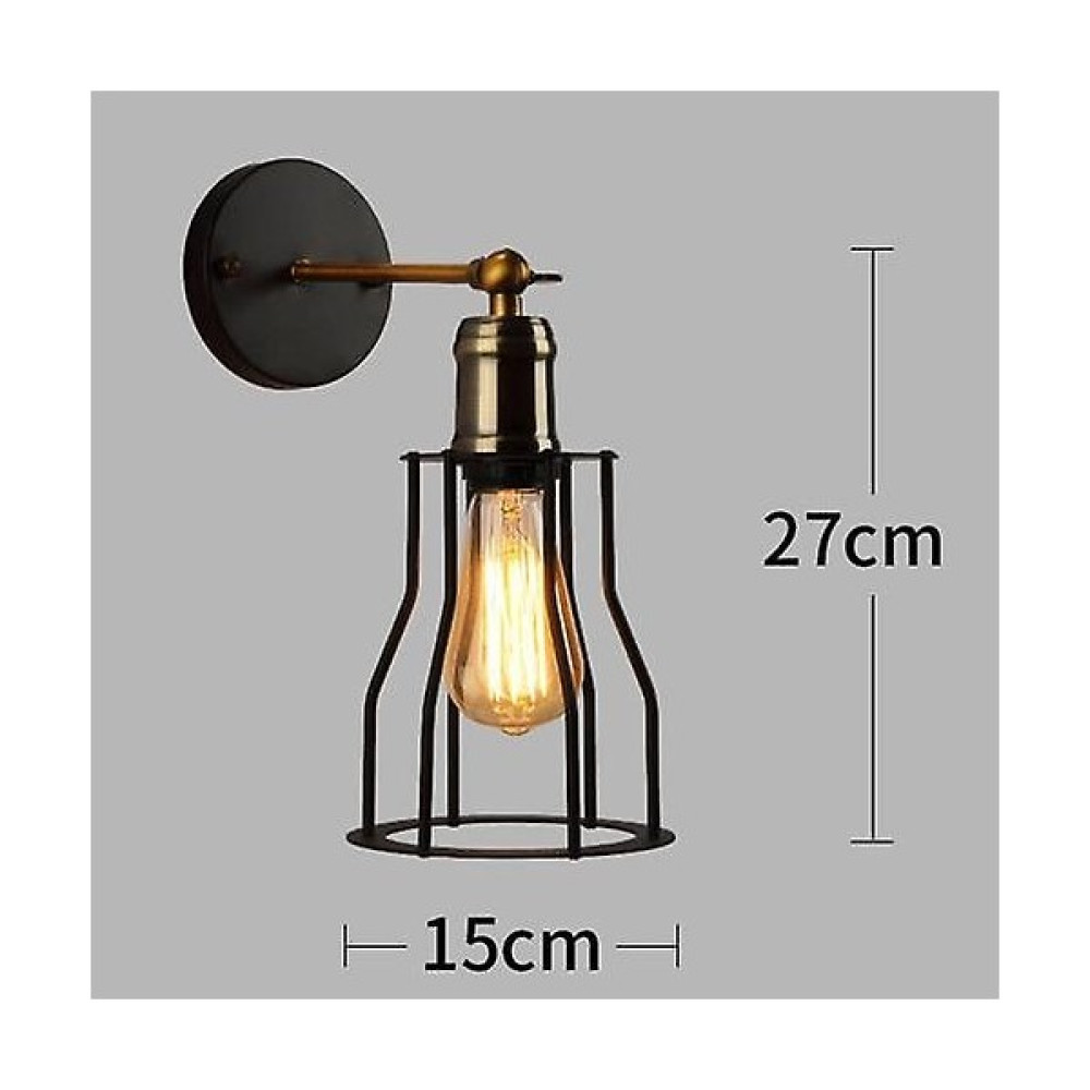 SLD LED Duvar Işık Retro Loft Endüstriyel Duvar Lambası Siyah E27 Vintage Aplikler Duvar Lambası Endüstriyel Aydınlatma Armatürü Kapalı (B) (Yurt D... Aplikler Fiyatı