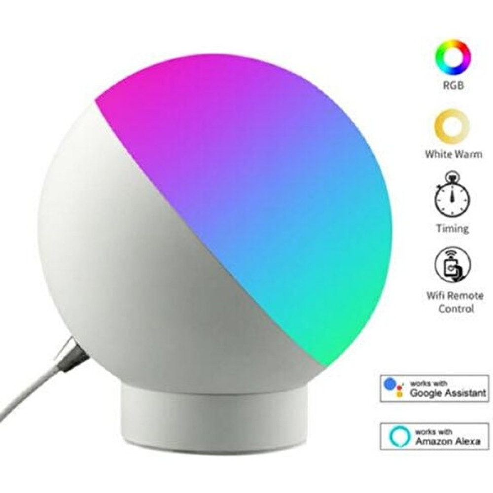 SLD Wifi Akıllı Masa Lambası LED Göz Koruma Akıllı Renkli Okuma Işık Ses Kontrolü LED Masa Lambası Dekor Gece Işıkları | LED Masa Lambaları - Beyaz Aplikler Fiyatı