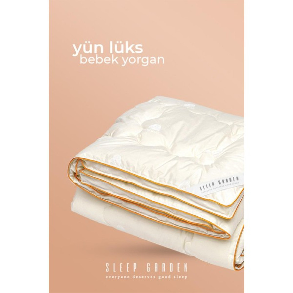 Sleep Garden Yün Biyeli Şık Bebek Yorgan 95X145 Jüt Keten Çantalı - Ekru Oto Boyaları Fiyatı