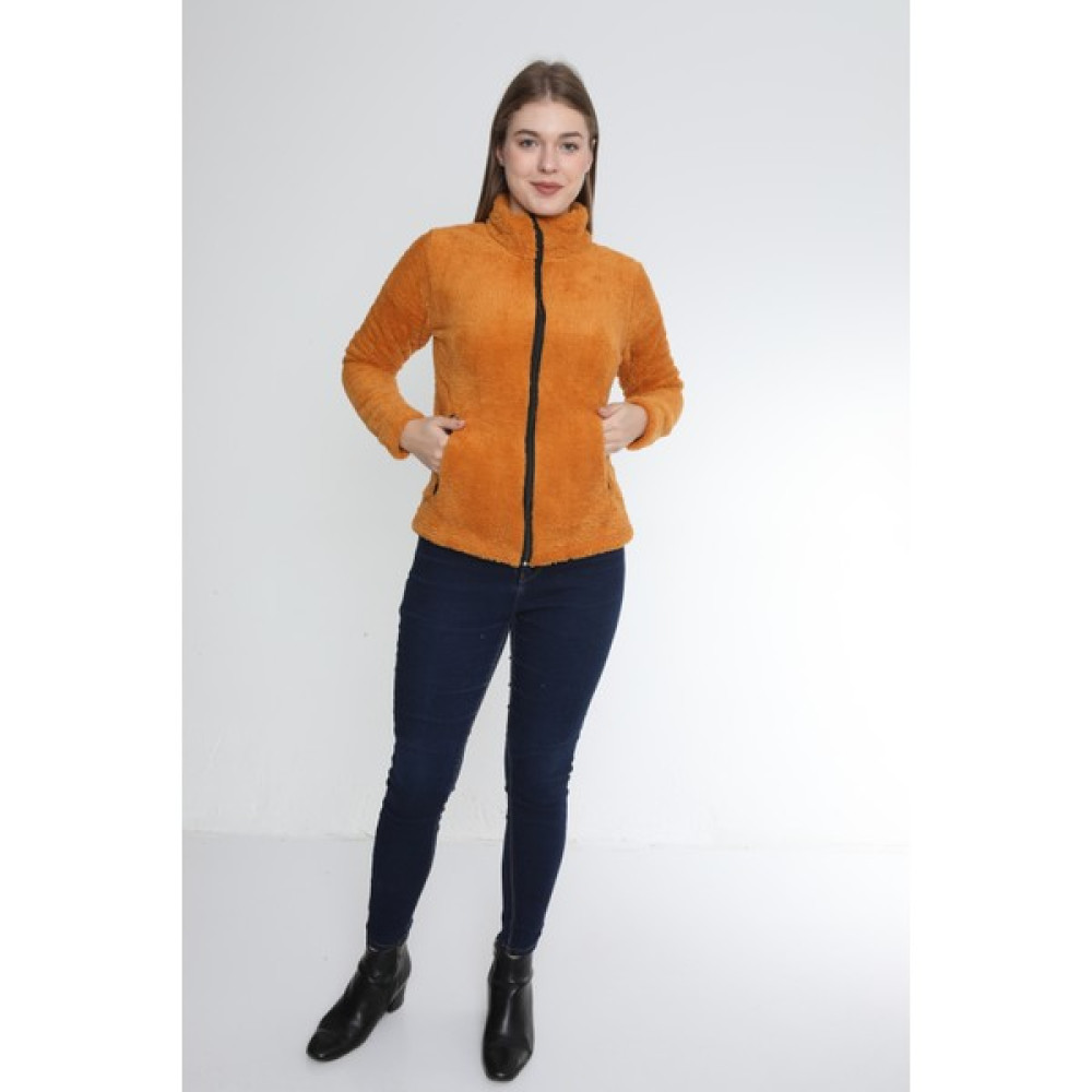 Sleep Room Kadın Polar Fermuarlı Sweatshirt | Günlük Üst Giyim Bayan Sweatshirt Fiyatı