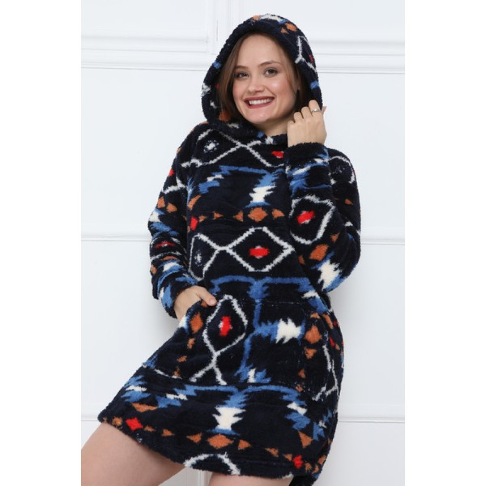 Sleep Room Peluş Wellsoft Kumaş Cepli Kadın Sweatshirt Bayan Sweatshirt Fiyatı