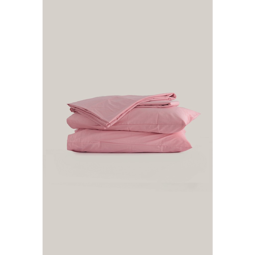 Sleeptown Çarşaflı Pamuk Nevresim Takımı Düz Renk - Çift Kişilik - Pembe - 200 x 220 cm Nevresim Takımı Fiyatı