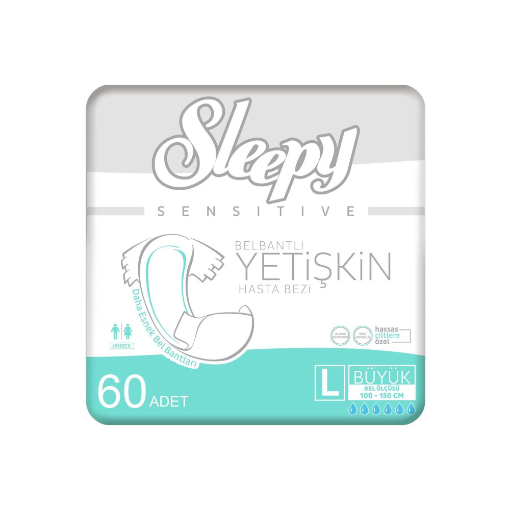 Sleepy 2li Large Yetişkin Hasta Bezi 30x2 (60 Adet) Hasta Bezleri ve Temizliği Fiyatı