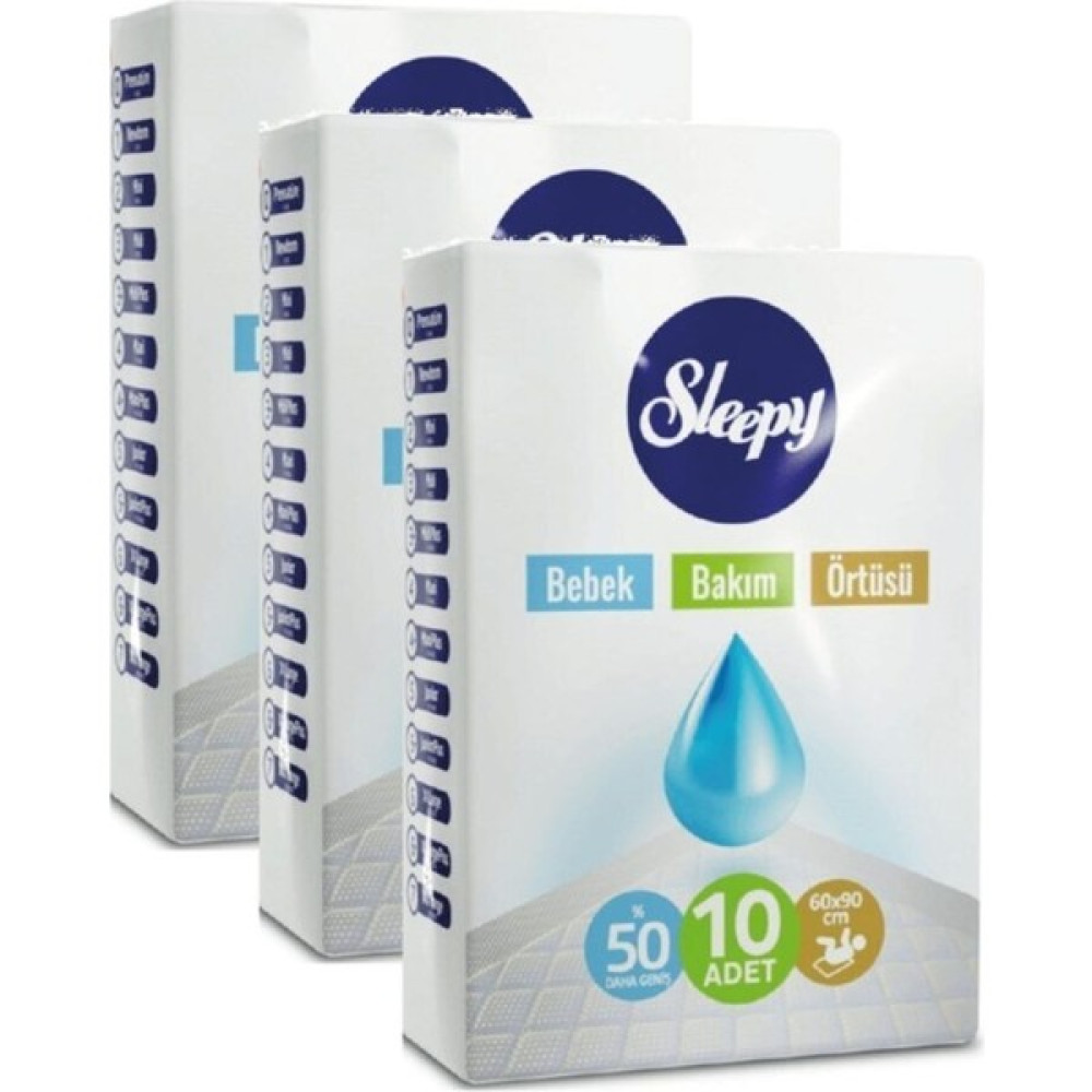 Sleepy Bebek Bakım Örtüsü 10'lu 3 Paket - 1 Oto Boyaları Fiyatı