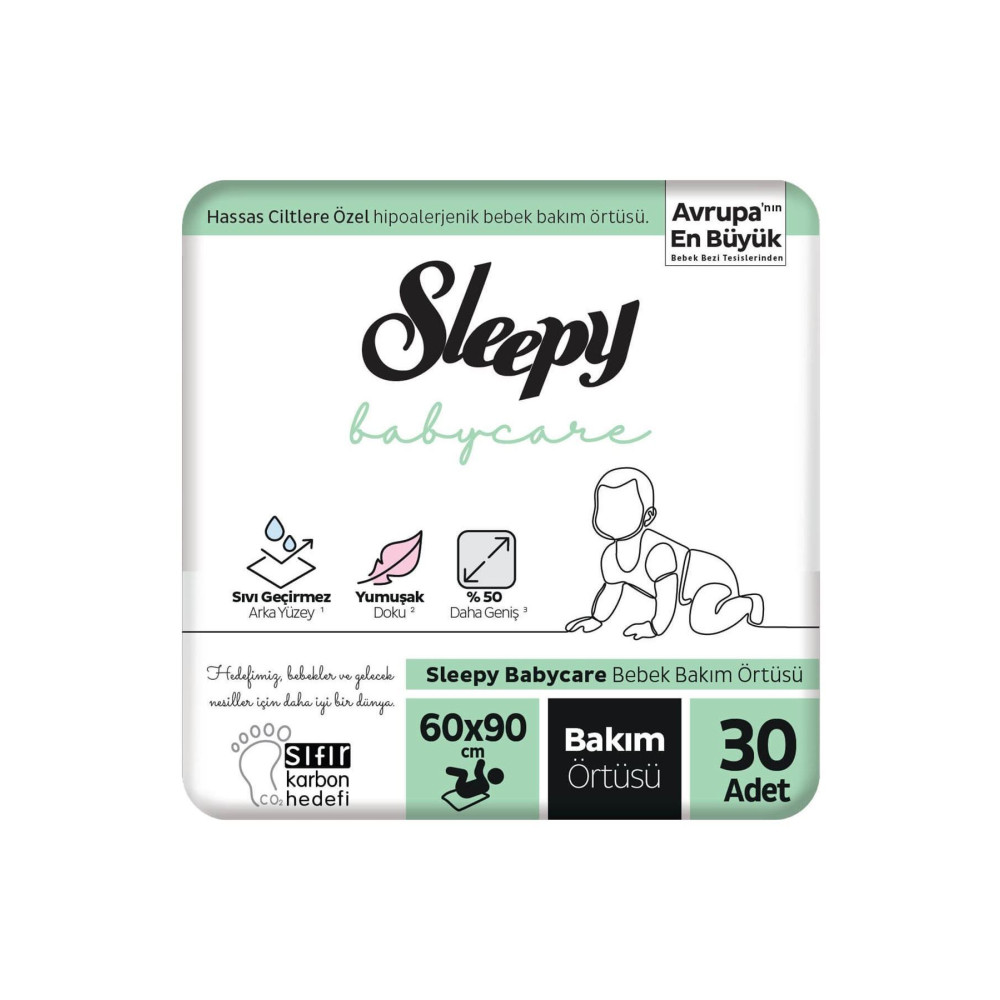 Sleepy Bebek Bakım Örtüsü 60x90 Cm 10 Lu X 3 Adet Bebek Alt Açma Örtüsü Fiyatı