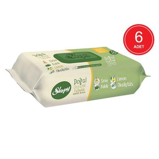 Sleepy Doğal Organik 50x6'lı 300 Yaprak Islak Temizlik Havlusu