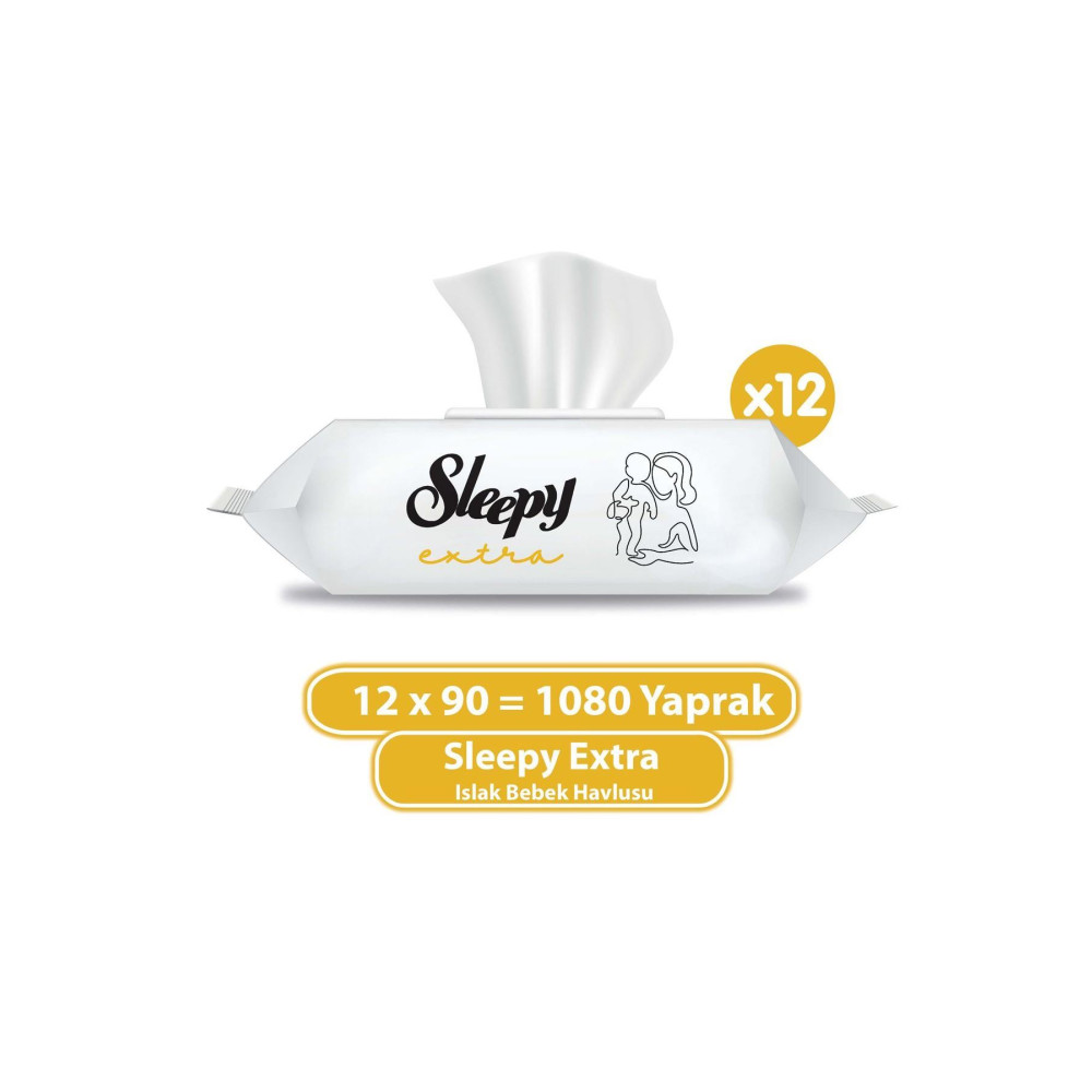 Sleepy Extra Islak Bebek Havlusu 12x90 (1080 Yaprak) Bebek Mendil-Islak Mendil Fiyatı