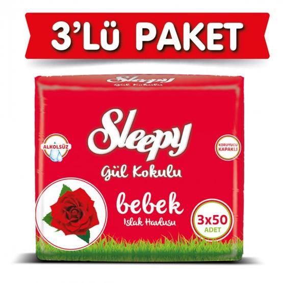 Sleepy Gül Kokulu 50x9'lu 450 Yaprak Islak Havlu