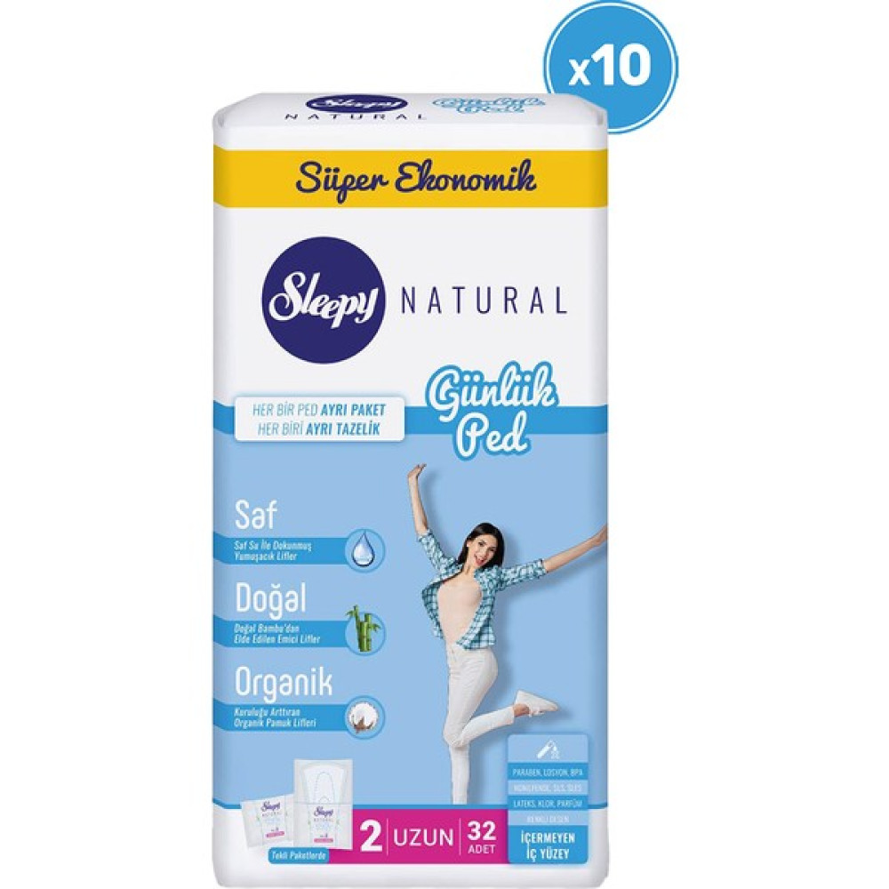 Sleepy Natural Günlük Ped Uzun 10X32=320 Adet Ped Oto Boyaları Fiyatı