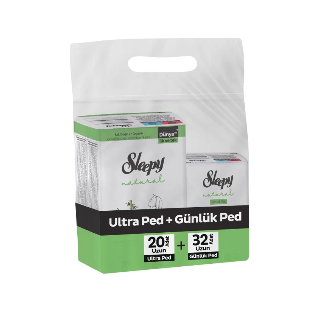 Sleepy Natural Hijyenik Ped Uzun 20'Li Gunluk Ped Uzun 32'Li Hijyenik Pedler ve Tamponlar Fiyatı