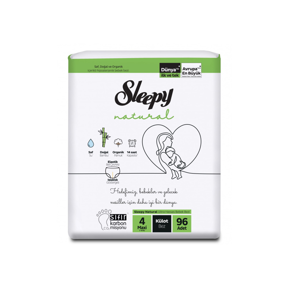 Sleepy Natural Jumbo Külot Bebek Bezi Maxi 4 Numara 96 Adet Bebek Bezi Fiyatı