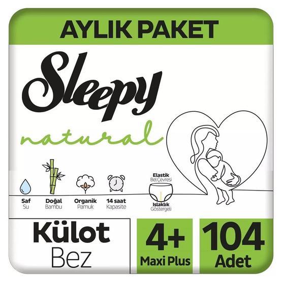 Sleepy Natural No:4+ Maxi Plus 104 Adet Külot Bebek Bezi Bebek Bezi Fiyatı