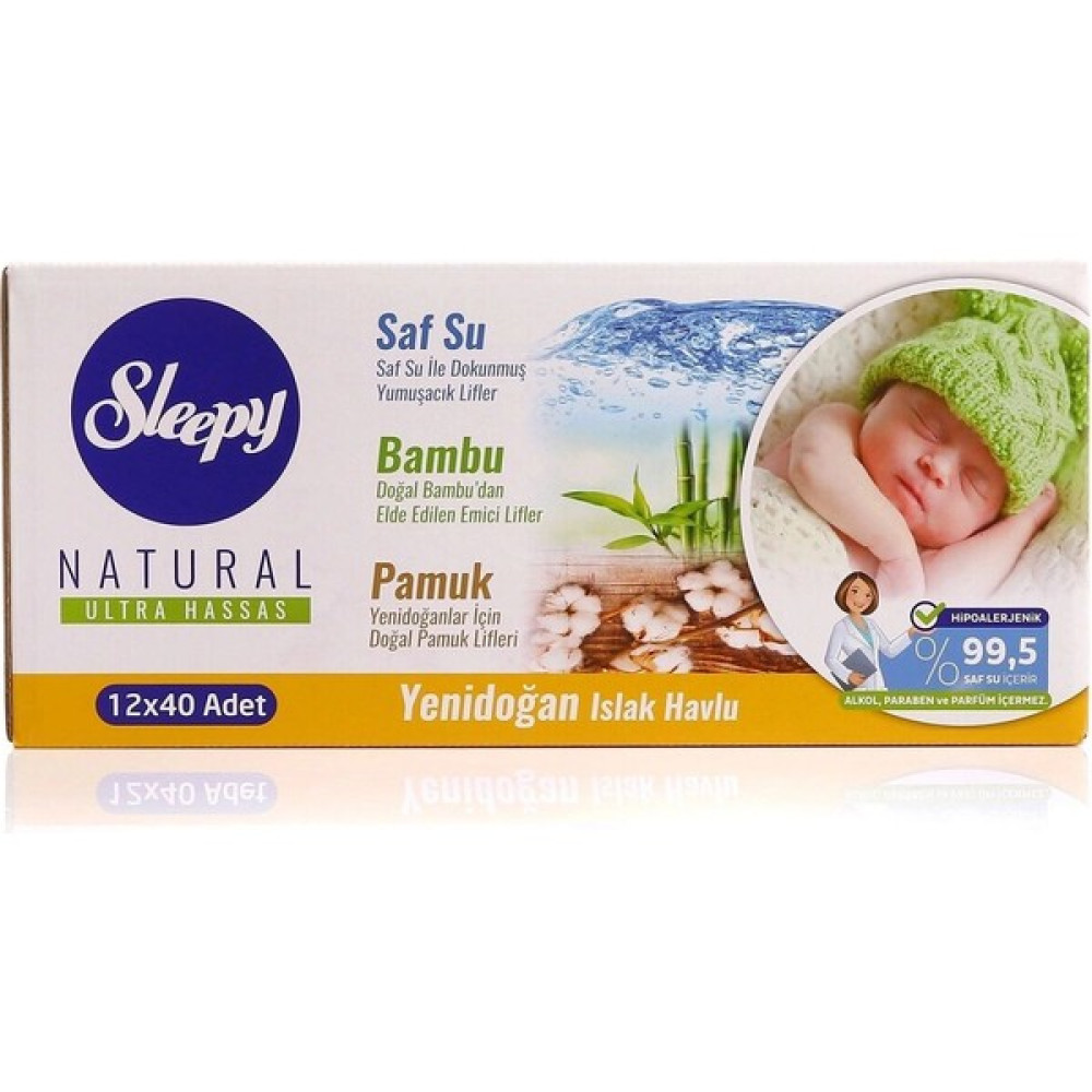 Sleepy Natural Yenidoğan Islak Mendil 12X40 480 Yaprak - 1 Oto Boyaları Fiyatı