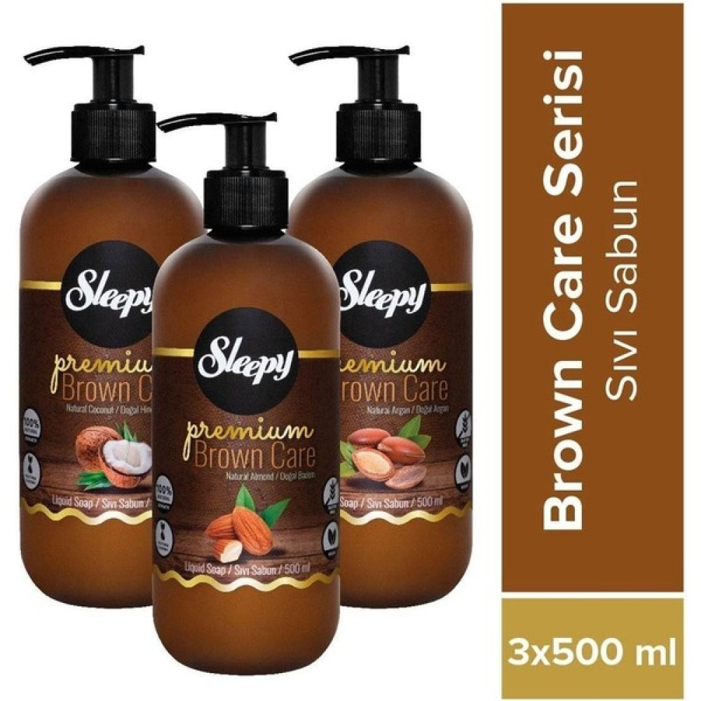 Sleepy Premium Brown Care Serisi Sıvı Sabun 3X500 ml Oto Boyaları Fiyatı
