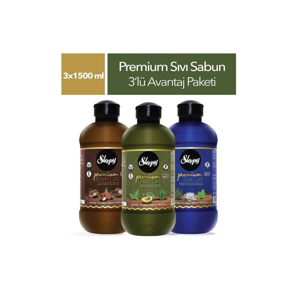 Sleepy Premium Serisi Sıvı Sabun 3x1500 Ml Sabunlar Fiyatı