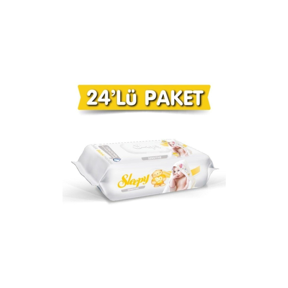 Sleepy Sensitive Islak Havlu 24x90 Lı 24 Paket 2160 Yaprak Bebek Mendil-Islak Mendil Fiyatı