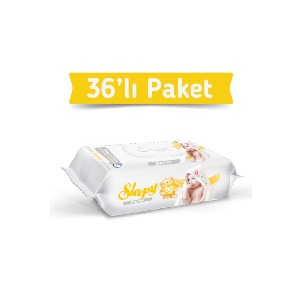 Sleepy Sensitive Islak Havlu Mendil 90lı 36 Adet 3240 Yaprak Bebek Mendil-Islak Mendil Fiyatı