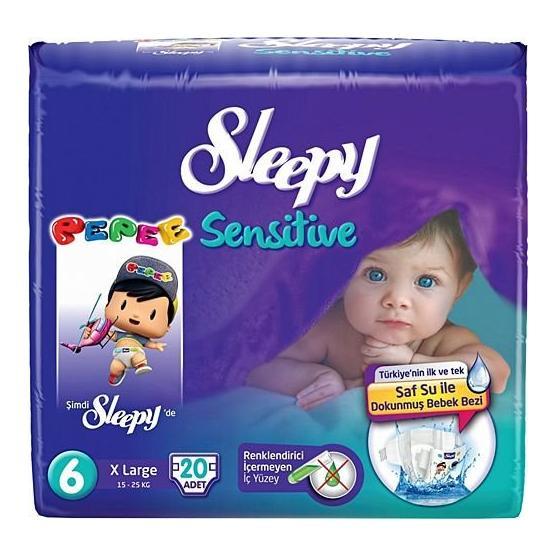 Sleepy Sensitive No:6 Xlarge 20 Adet Bebek Bezi Bebek Bezi Fiyatı