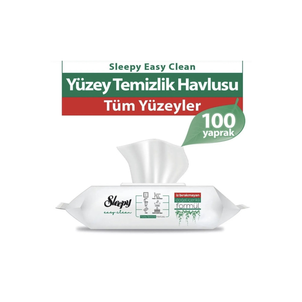 Sleepy Yüzey Temizlik Havlusu 100adet Beyaz Sabun Sirkeli Temizlik Malzemeleri Fiyatı