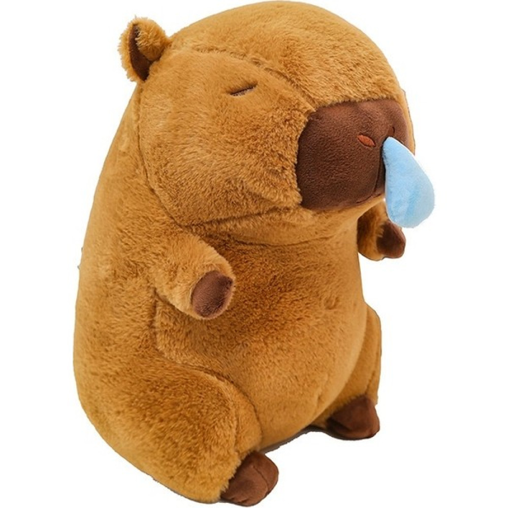 Slgtyw Snotty Capybara Capybara Doll Snotty Nose Doll Peluş Oyuncak Sevimli Bebek (Yurt Dışından) - Kahverengi - Beyaz Peluş Oyuncaklar Fiyatı