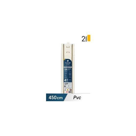 Slimflex 2 Kanallı 450 cm Konfor Innova SX Yenilikçi PVC Korniş