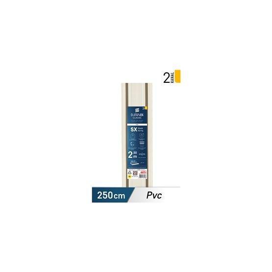 Slimflex 250 cm 2 Kanallı Konfor Classic SX PVC Korniş