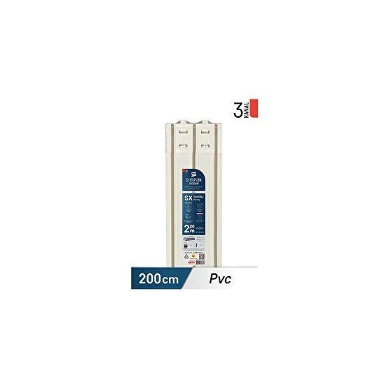 Slimflex 3 Kanallı 200 cm Konfor Innova SX Yenilikçi PVC Korniş