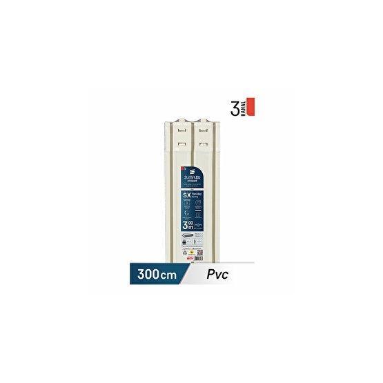 Slimflex 3 Kanallı 300 cm Konfor Innova SX Yenilikçi PVC Korniş