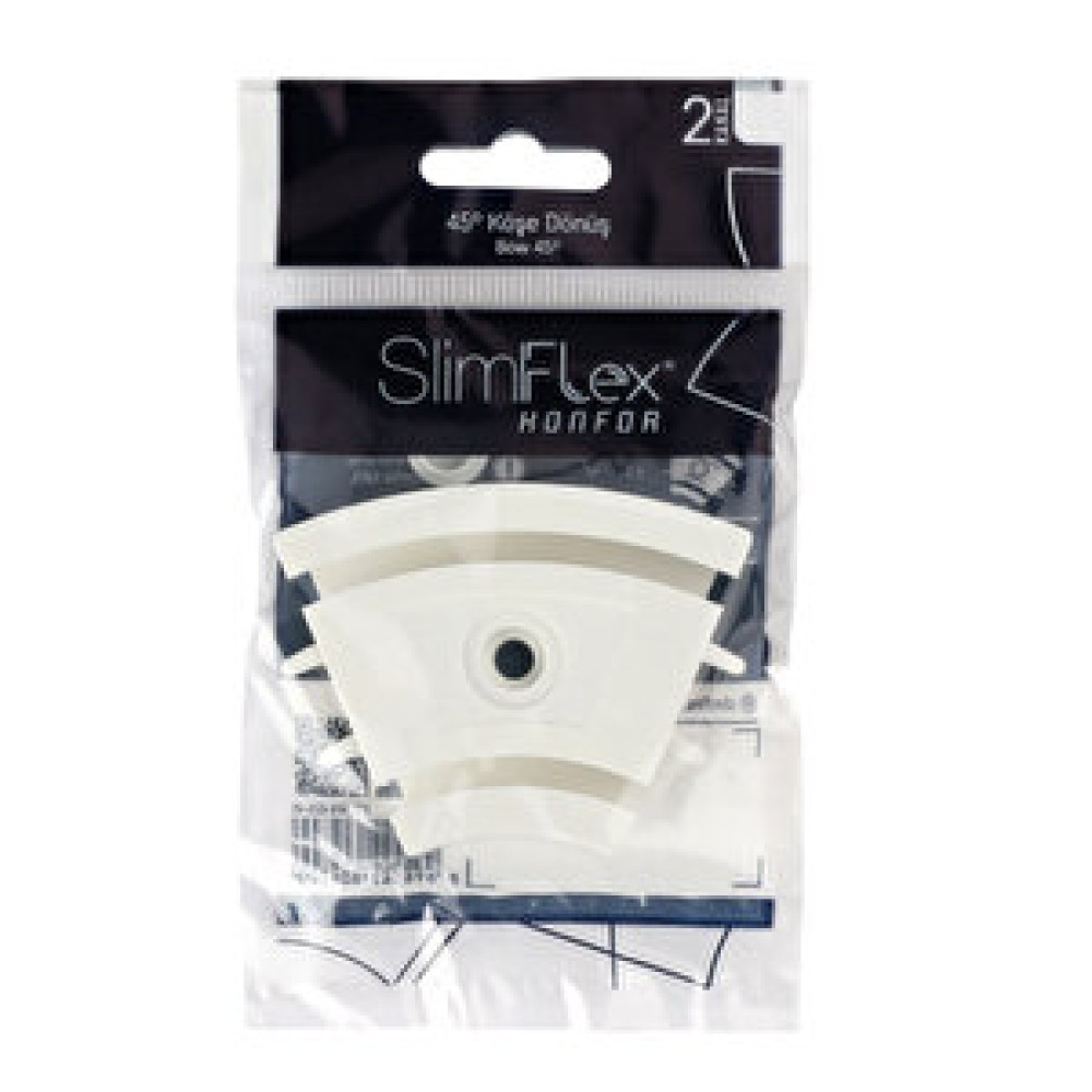 Slimflex Konfor 45° Köşe Dönüş 2 Kanallı Perde Aksesuarı Fiyatı