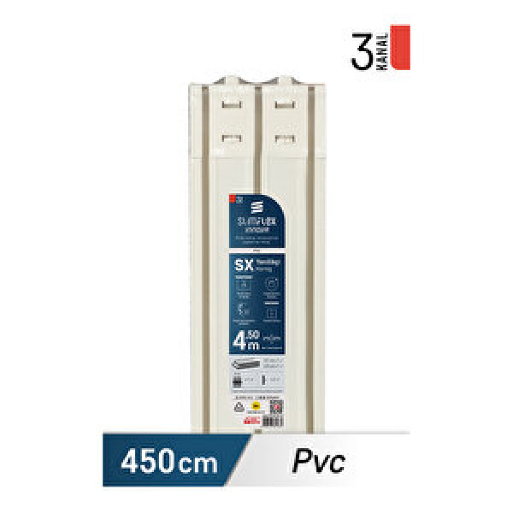 Slimflex Konfor Innova SX Yenilikçi PVC Korniş 3 Kanallı 450 cm Perde Aksesuarı Fiyatı