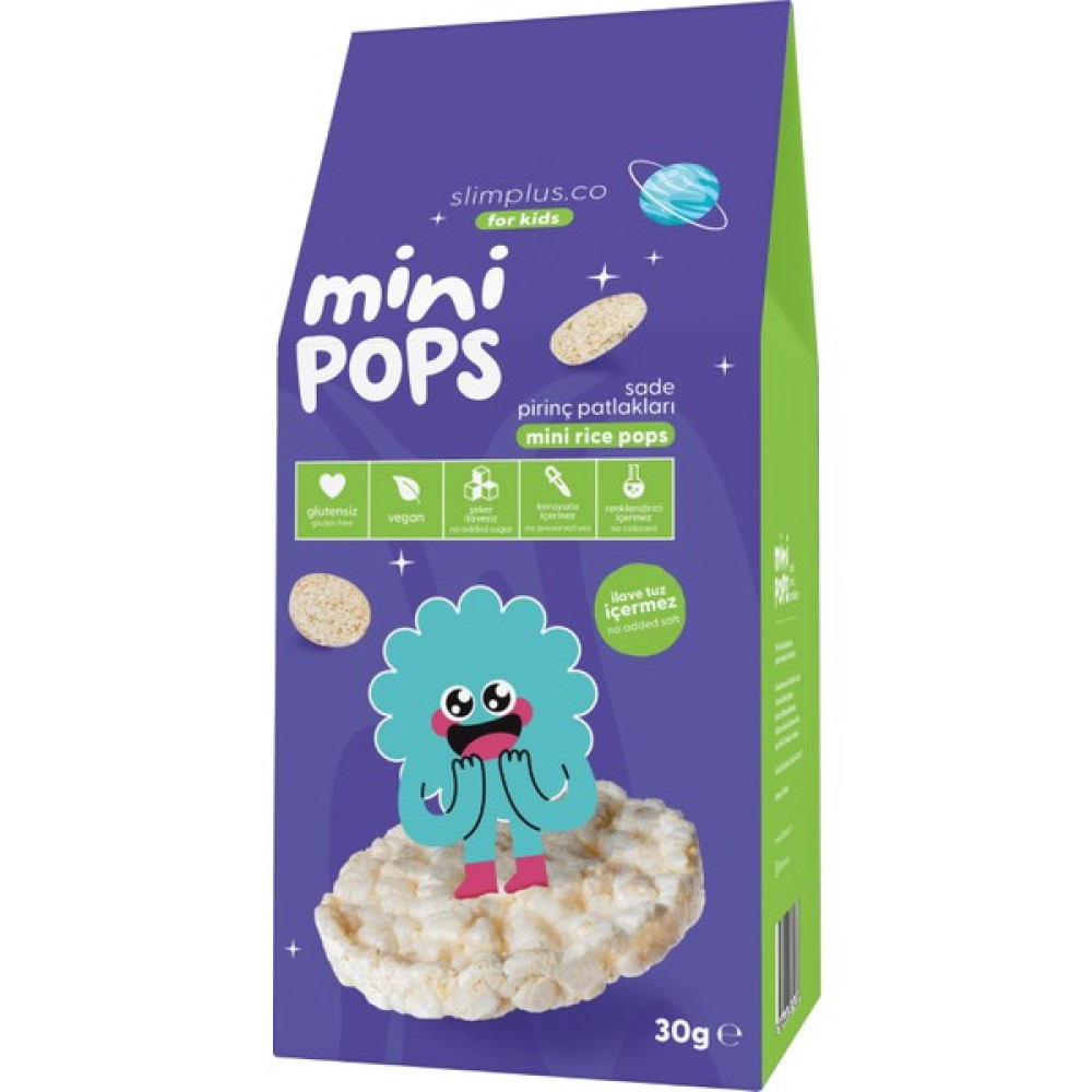 Slimplus Mini Pops Atıştırmalık Pirinç Patlakları 30G Bebek Beslenme Gereçleri Fiyatı