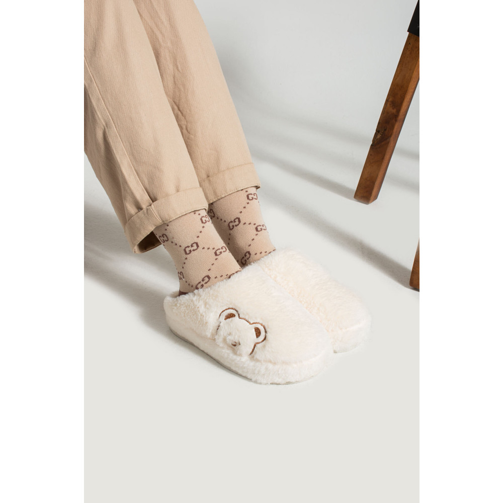 Slipcat Kadın Ev Terliği Peluş Terlik Çeyiz ve Bohça Terliği Ses Yapmaz Kalın Taban 40-41 Beden Unisex Sandalet Fiyatı