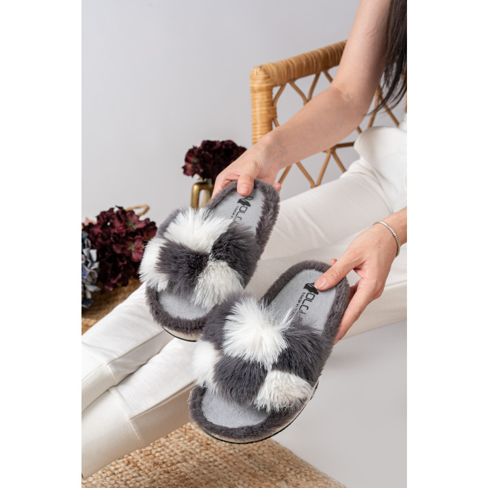 Slipcat Kadın Peluş Ev Terliği Peluş Ev Terliği 38 Beden Unisex Sandalet Fiyatı