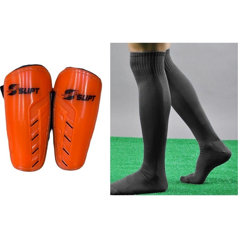 Slipt Çift Cırtlı 2 Adet Futbol Tekmeliği + 2 Adet Futbolcu Tozluk Futbol Maç Set Çorap ve Tekmelik Diğer Fiyatı